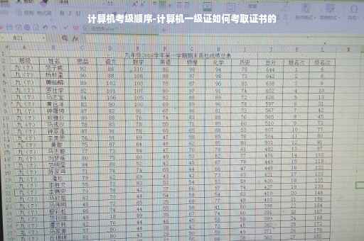 计算机考级顺序-计算机一级证如何考取证书的