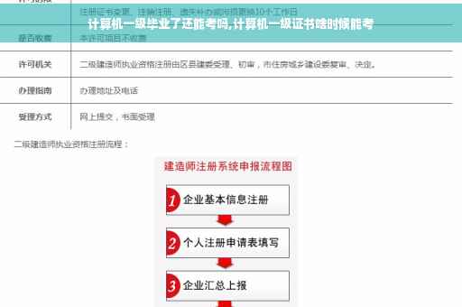 计算机一级毕业了还能考吗,计算机一级证书啥时候能考