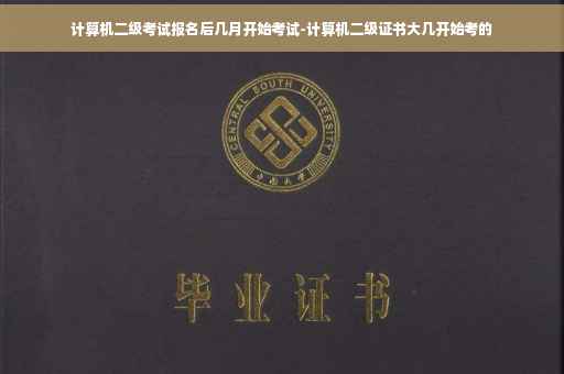 计算机二级考试报名后几月开始考试-计算机二级证书大几开始考的