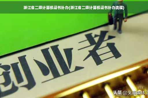 浙江省二级计算机证书补办(浙江省二级计算机证书补办流程)