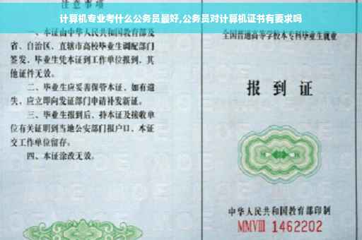 计算机专业考什么公务员最好,公务员对计算机证书有要求吗