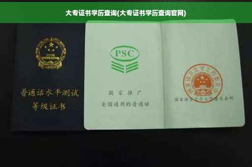 大专证书学历查询(大专证书学历查询官网)