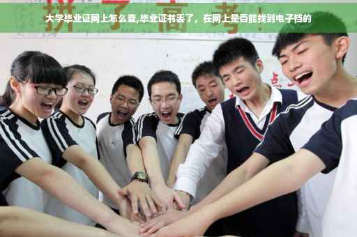 大学毕业证网上怎么查,毕业证书丢了，在网上是否能找到电子档的