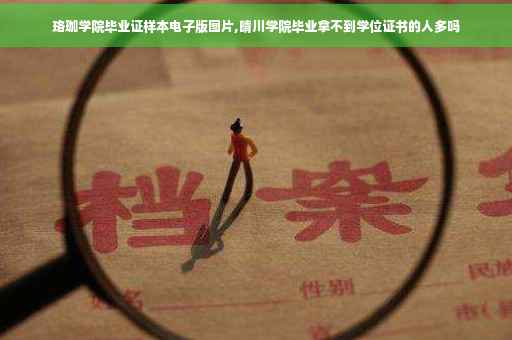 珞珈学院毕业证样本电子版图片,晴川学院毕业拿不到学位证书的人多吗
