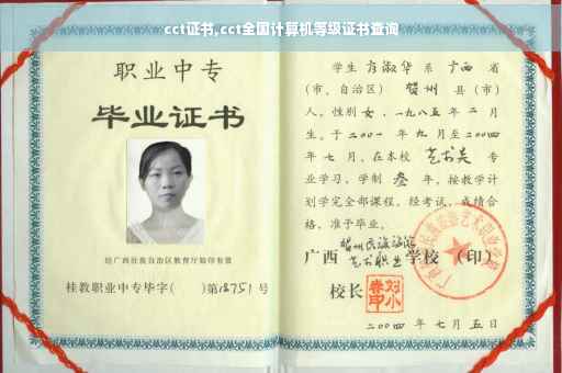 cct证书,cct全国计算机等级证书查询