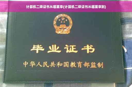 计算机二级证书从哪里拿(计算机二级证书从哪里拿到)