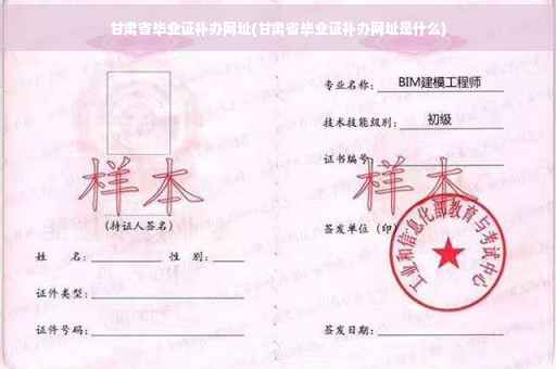 甘肃省毕业证补办网址(甘肃省毕业证补办网址是什么)