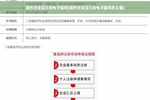 国外毕业证只给电子版吗(国外毕业证只给电子版吗怎么查)