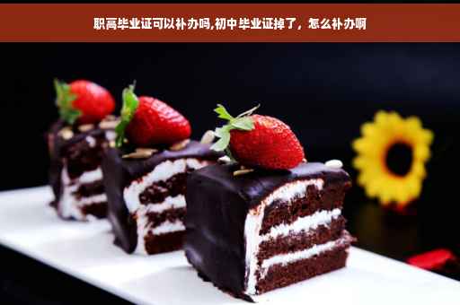 职高毕业证可以补办吗,初中毕业证掉了，怎么补办啊