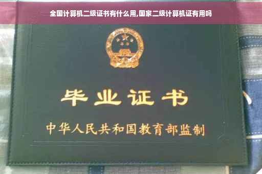 全国计算机二级证书有什么用,国家二级计算机证有用吗