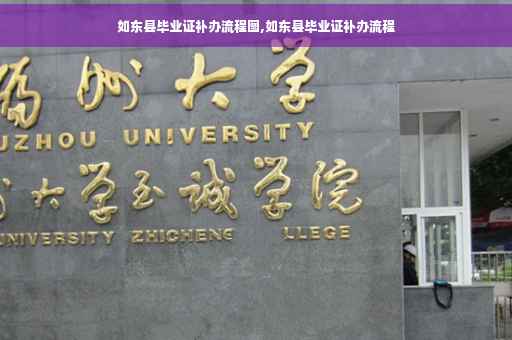如东县毕业证补办流程图,如东县毕业证补办流程
