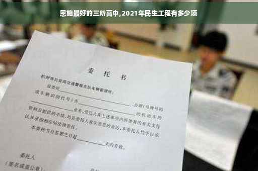 恩施最好的三所高中,2021年民生工程有多少项