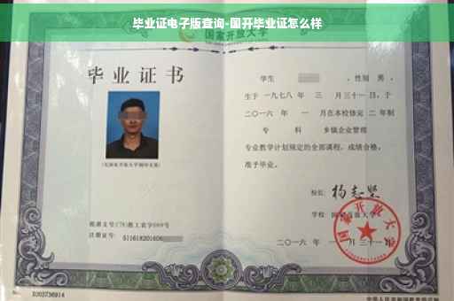 毕业证电子版查询-国开毕业证怎么样