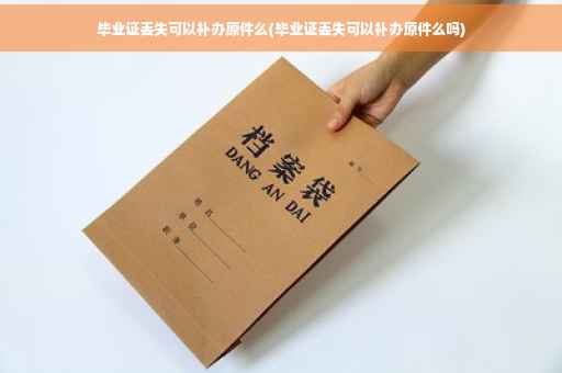 毕业证丢失可以补办原件么(毕业证丢失可以补办原件么吗)