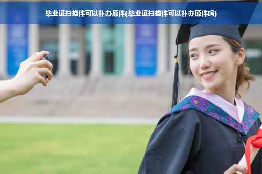 毕业证扫描件可以补办原件(毕业证扫描件可以补办原件吗)