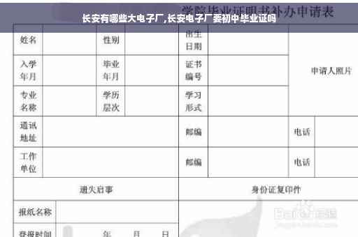 长安有哪些大电子厂,长安电子厂要初中毕业证吗