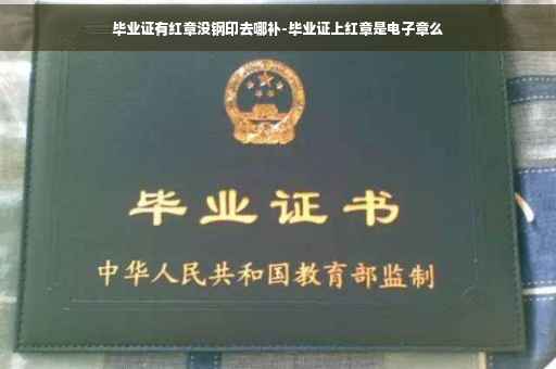 毕业证有红章没钢印去哪补-毕业证上红章是电子章么