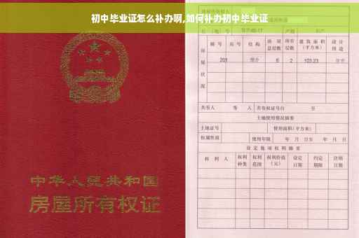 初中毕业证怎么补办啊,如何补办初中毕业证