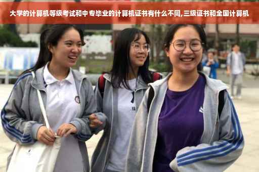 大学的计算机等级考试和中专毕业的计算机证书有什么不同,三级证书和全国计算机