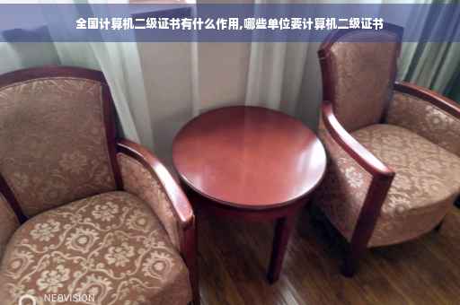 全国计算机二级证书有什么作用,哪些单位要计算机二级证书