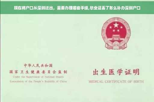 现在将户口从深圳迁出，需要办理哪些手续,毕业证丢了怎么补办深圳户口