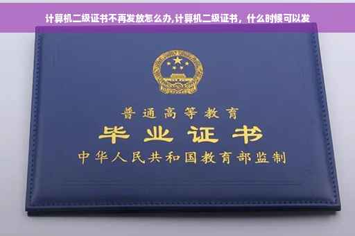 计算机二级证书不再发放怎么办,计算机二级证书，什么时候可以发