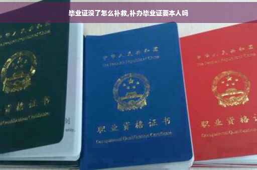 毕业证没了怎么补救,补办毕业证要本人吗