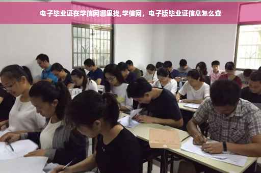 电子毕业证在学信网哪里找,学信网，电子版毕业证信息怎么查