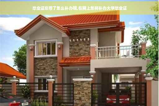 毕业证忘带了怎么补办呢,在网上怎样补办大学毕业证