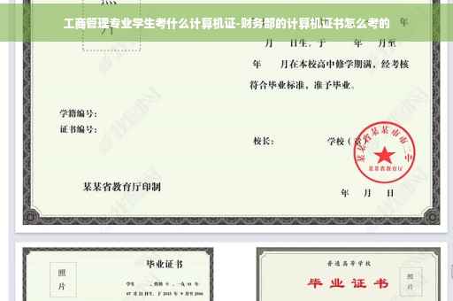 工商管理专业学生考什么计算机证-财务部的计算机证书怎么考的