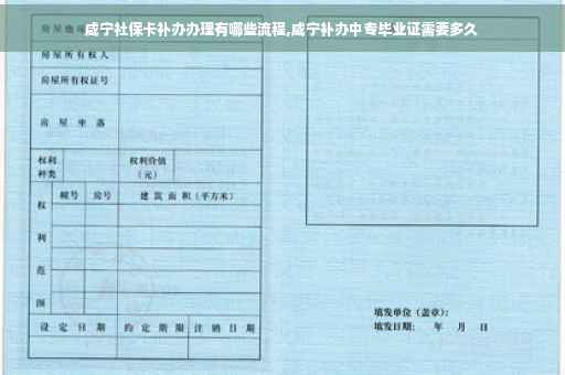 咸宁社保卡补办办理有哪些流程,咸宁补办中专毕业证需要多久