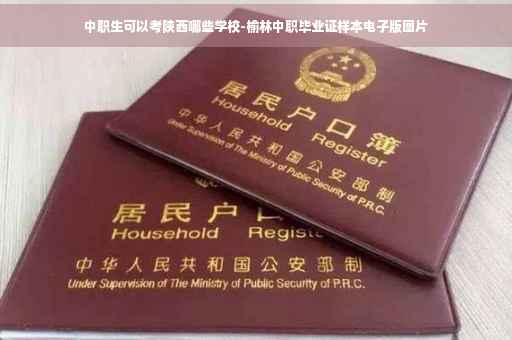 中职生可以考陕西哪些学校-榆林中职毕业证样本电子版图片