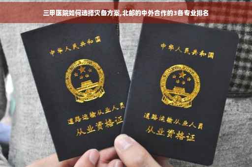 三甲医院如何选择灾备方案,北邮的中外合作的3各专业排名