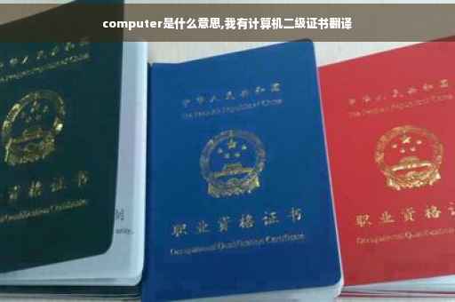 computer是什么意思,我有计算机二级证书翻译