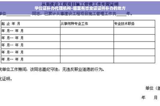 学位证补办代理机构-哪里有毕业证证件补办的地方