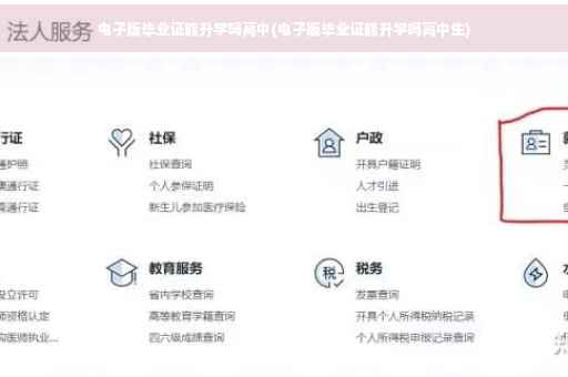 电子版毕业证能升学吗高中(电子版毕业证能升学吗高中生)