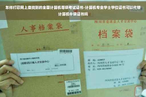 怎样打印网上查找到的全国计算机等级考试证书-计算机专业学士学位证书可以代替计算机中级证书吗