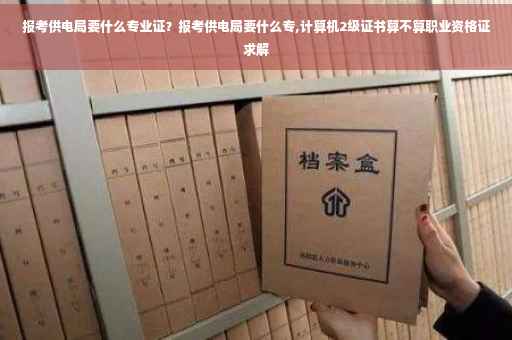 报考供电局要什么专业证？报考供电局要什么专,计算机2级证书算不算职业资格证求解