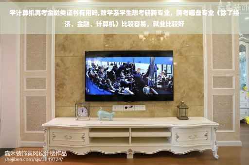 学计算机再考金融类证书有用吗,数学系学生想考研跨专业，跨考哪些专业（除了经济、金融、计算机）比较容易，就业比较好
