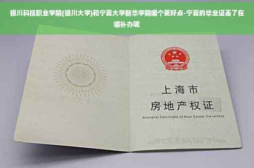银川科技职业学院(银川大学)和宁夏大学新华学院哪个更好点-宁夏的毕业证丢了在哪补办呢