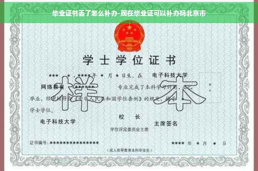 毕业证书丢了怎么补办-现在毕业证可以补办吗北京市