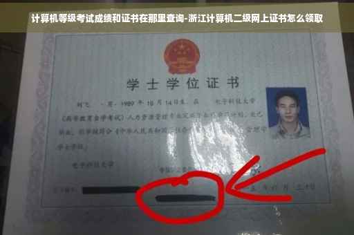 计算机等级考试成绩和证书在那里查询-浙江计算机二级网上证书怎么领取