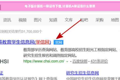 电子版计算机一级证书下载,计算机A级证是什么意思