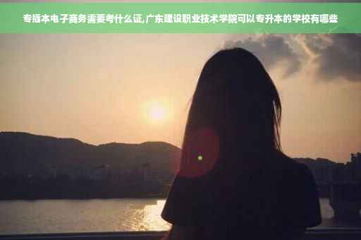 专插本电子商务需要考什么证,广东建设职业技术学院可以专升本的学校有哪些