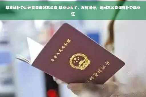 毕业证补办后还能查询吗怎么查,毕业证丢了，没有编号，请问怎么查询或补办毕业证