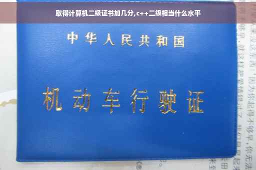 取得计算机二级证书加几分,c++二级相当什么水平