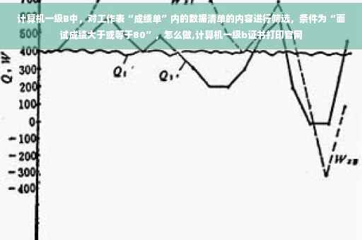 计算机一级B中，对工作表“成绩单”内的数据清单的内容进行筛选，条件为“面试成绩大于或等于80”，怎么做,计算机一级b证书打印官网