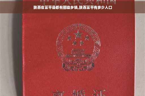 陕西省富平县都有那些乡镇,陕西富平有多少人口