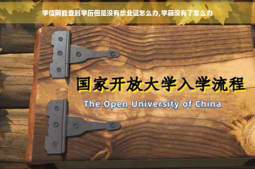 学信网能查到学历但是没有毕业证怎么办,学籍没有了怎么办