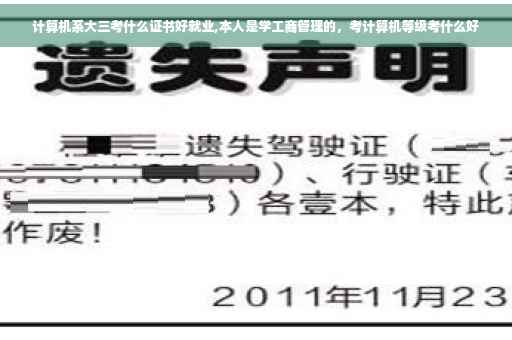 计算机系大三考什么证书好就业,本人是学工商管理的，考计算机等级考什么好
